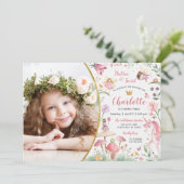 Enchanted Fairy Garden zum Geburtstag Einladung (Stehend Vorderseite)