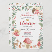 Enchanted Fairy Garden zum Geburtstag Einladung (Vorne/Hinten)