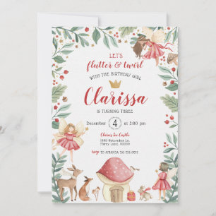 Enchanted Fairy Garden zum Geburtstag Einladung