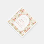 Enchanted Fairy Girl Baby Shower Serviette (Ecke)