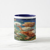 Enchanted Fairy Glowing Dandelion Coffee Mug Tasse (Zentrum)