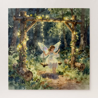 Enchanted Fairy in a Jar in a Magical Forest Puzzle