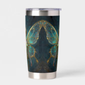 Enchanted Fairy in Gold and Turquoise  Thermobecher (Links)