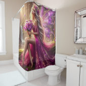 Enchanted Fairy in the Forest Duschvorhang (Beispiel)