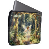Enchanted Fairy on a Swing in a Magical Forest Laptopschutzhülle (Vorne Rechts)