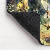 Enchanted Fairy on a Swing in a Magical Forest Mousepad (Ecke)