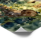 Enchanted Fairy on a Swing in a Magical Forest Poster (Ecke)