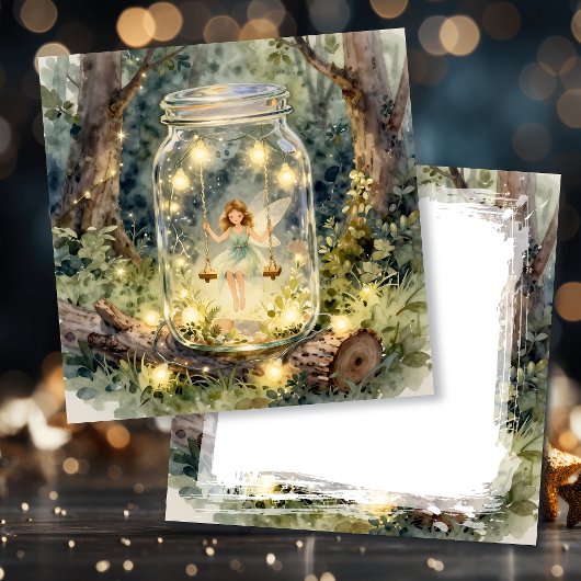 Enchanted Fairy Themed Girl's Birthday Karte