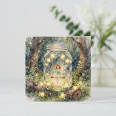 Enchanted Fairy Themed Girl's Birthday Karte (Stehend Vorderseite)