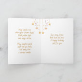 Enchanted Fairy Themed Girl's Birthday Karte (Innenseite)