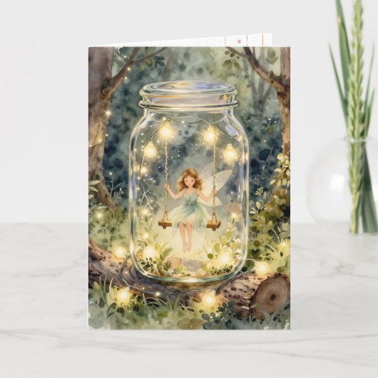 Enchanted Fairy Themed | Thinking About You Karte (Vorderseite)