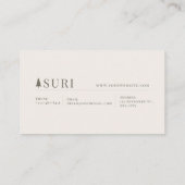 Enchanted Fairytale Castle Floral Mountain Valley Visitenkarte (Rückseite)