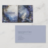 Enchanted Fairytale Castle Purple Floral Gold Mist Visitenkarte (Vorne/Hinten)