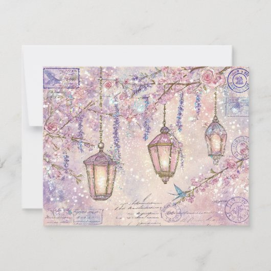 Enchanted fairytale Flat Holiday Card Feiertagskarte (Vorderseite)