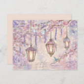 Enchanted fairytale Flat Holiday Card Feiertagskarte (Vorne/Hinten)