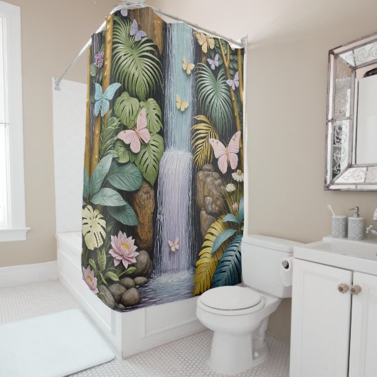Enchanted Falls Oasis Duschvorhang (Beispiel)