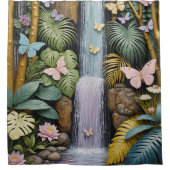 Enchanted Falls Oasis Duschvorhang (Vorderseite)