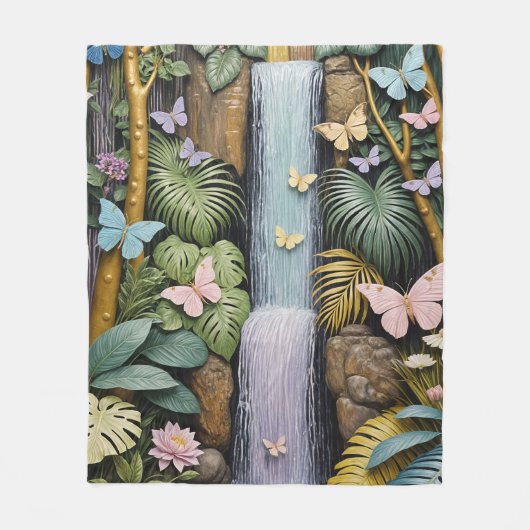 Enchanted Falls Oasis Fleecedecke (Vorderseite)