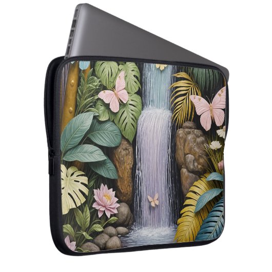 Enchanted Falls Oasis Laptopschutzhülle (Vorne Rechts)