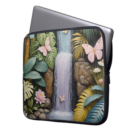 Enchanted Falls Oasis Laptopschutzhülle (Vorderseite Links)