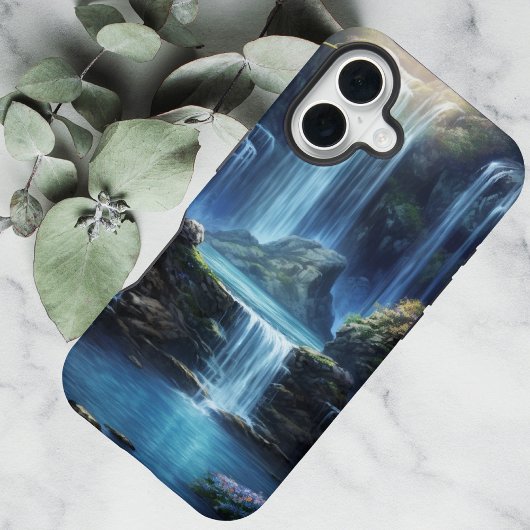 Enchanted Fantasy Waterfall Dreamscape  iPhone 16 Hülle
