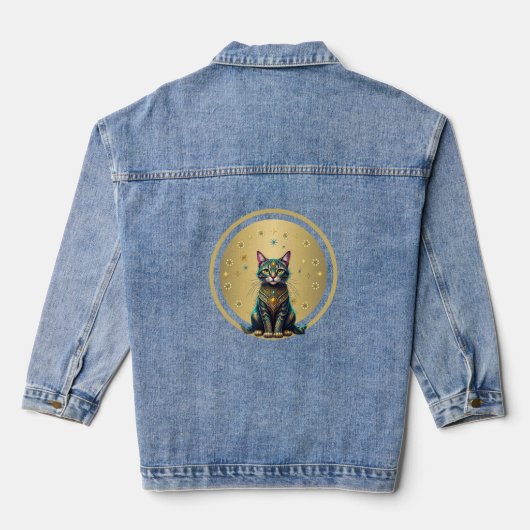 Enchanted Feline Denim Jacket Jeansjacke (Rückseite)
