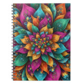 Enchanted Flora Gold Watercolor Botanical Notebook Notizblock (Vorderseite)