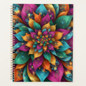 Enchanted Flora Gold Watercolor Botanical Planer (Vorderseite)