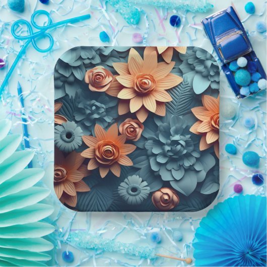 Enchanted Flower Pappteller (Party)