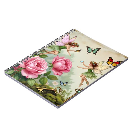 Enchanted Flroral Fairies Garden Notizblock (Linke Seite)