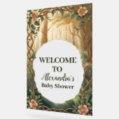 Enchanted Forest  Baby Shower Acrylschild (Winkel)