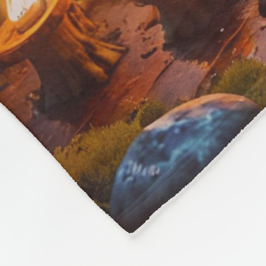 Enchanted Forest Cauldron Under the Moonlight Fleecedecke (Ecke)