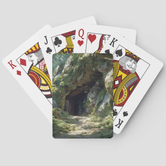Enchanted Forest Cave Entrance Playing Cards Spielkarten (Rückseite)