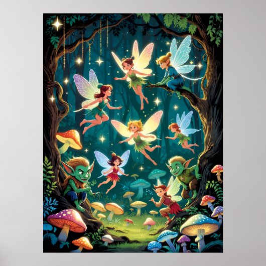 Enchanted Forest Creatures Poster (Vorne)