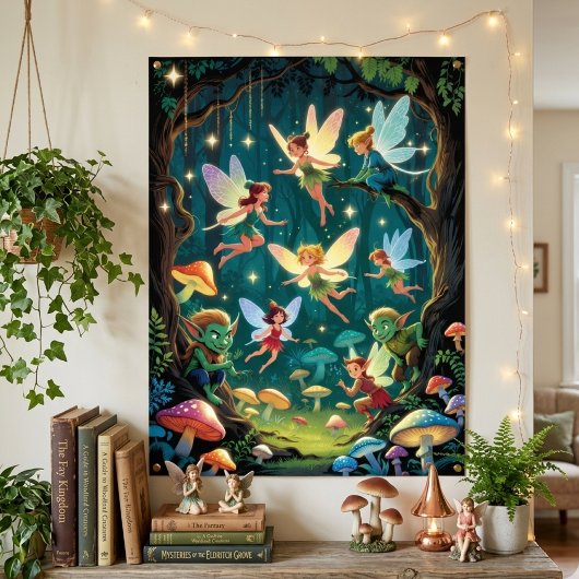 Enchanted Forest Creatures Poster