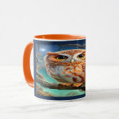 Enchanted Forest Cute Night Owl Coffee Mug Tasse (Vorderseite Links)