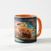 Enchanted Forest Cute Night Owl Coffee Mug Tasse (VorderseiteRechts)