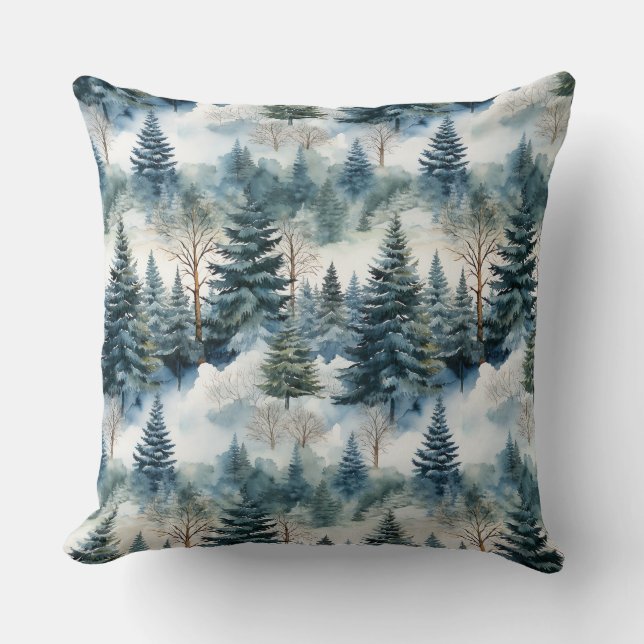 Enchanted Forest Dream Throw Pillow Kissen (Vorderseite)