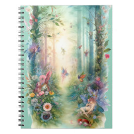 Enchanted Forest Fairies Whimsical Woodland Notizblock