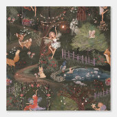 Enchanted Forest Fairies & Woodland Animals Tapete (Vorderseite)
