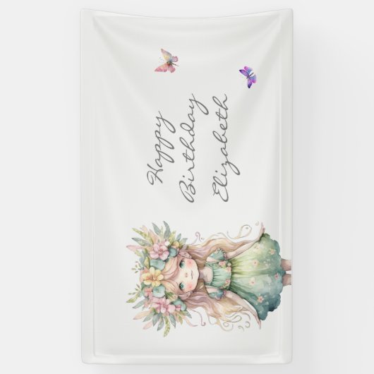 Enchanted Forest Fairy Banner (Vertikal)