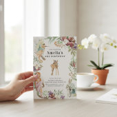 Enchanted Forest Fairy Birthday Party Invite Einladung