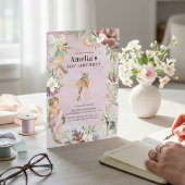 Enchanted Forest Fairy Birthday Party Invite Einladung
