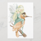 Enchanted Forest Fairy Birthday Party Invite Einladung (Rückseite)