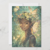 Enchanted Forest Fairy Fairy First Birthday Einladung (Vorderseite)