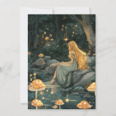 Enchanted Forest Fairy First Birthday  Einladung (Vorderseite)