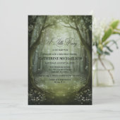 Enchanted Forest Fairy Girl Baby Shower Invitation Einladung (Stehend Vorderseite)