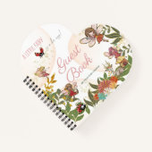 Enchanted Forest Fairy Greenery Ladybug Gästebuch Notizblock (Vorderseite)