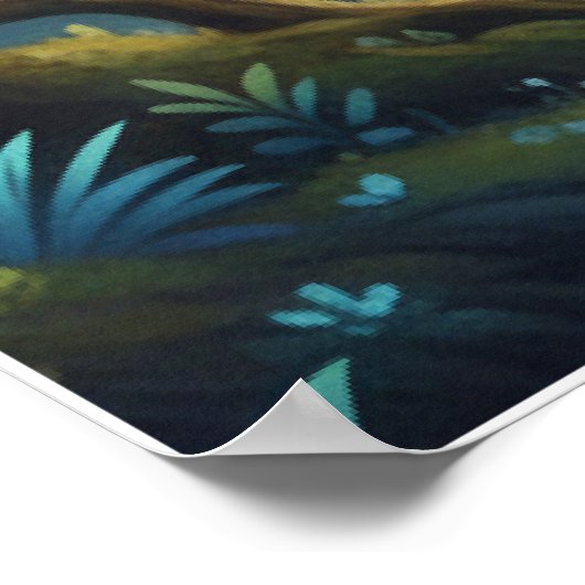 Enchanted Forest Fairy | Magical Fantasy Art Poster (Ecke)