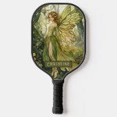 Enchanted Forest Fairy Personalized  Pickleball Schläger (Rückseite)